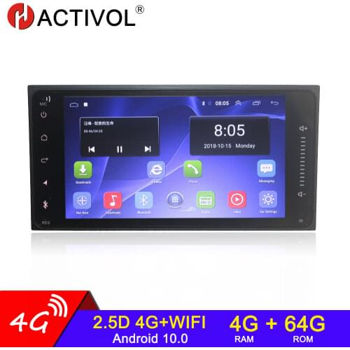 4+64 2din Universal android 10 Car Radio audio Car Multimedia Player for toyota COROLLA EX VIOS CROWN CAMRY HIACE PREVIA RAV4