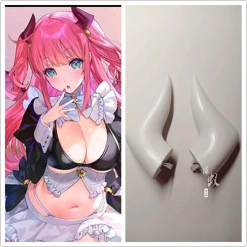 1 Pair Lilia Cosplay Horns Head Clip Headwear Little Devils Horns Maid Cosplay Props Accessories Hair Clip Halloween Christmas