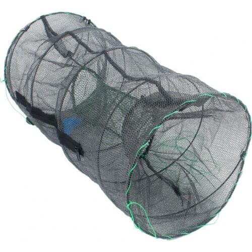 1pcs automatic folding portable fishing net trap folding fish rack zipper small mesh spring cage fishing fishing accessories