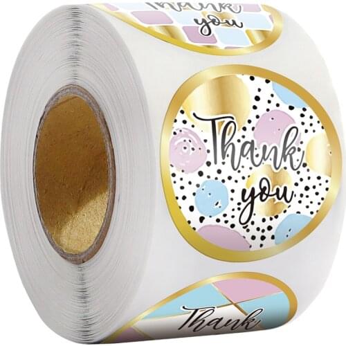 100-500pcs Gift Sealing Stickers Thank you Love Design Diary Scrapbooking Stickers Festival Birthday Gift Decorations Labels