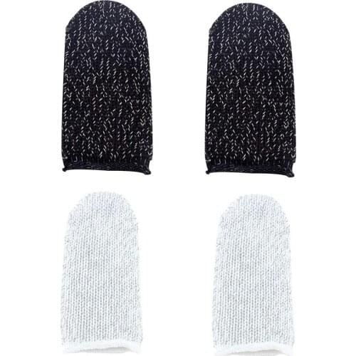 2PCS Finger Sleeve Mobile Game Controller Anti-skid Sweatproof Fingertips Case Protector