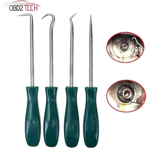 4 Pcs/Set 135mm O-Ring Seal Gasket Puller Car Auto Vehicle Oil Seal Screwdrivers Set Remover Pick Hooks Tools Wholesale CSV