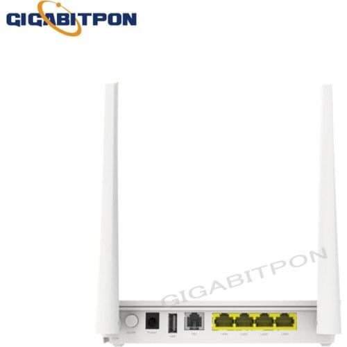 4 pcsHuawei gpon sc upc eg8145v5 onu ont ftth fiber optic 4ge+1pots+1usb+2.4g/5g+wifi router English system with power no box