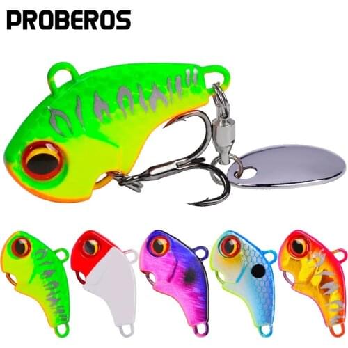 5Pcs/Lot Mini VIB Lures 6-15-28g Metal Jigging Spoon Sinking Hard Baits Crankbait Vibration Spinner With Sequine Isca Peche