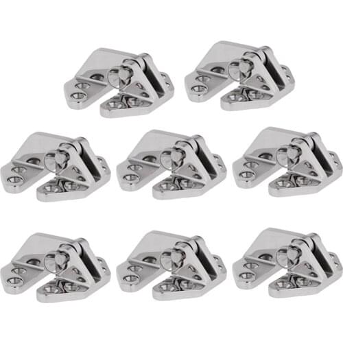 8 Packs 316 Marine Grade Stainless Steel Boat Hatch Hinge W/ Removable Pin