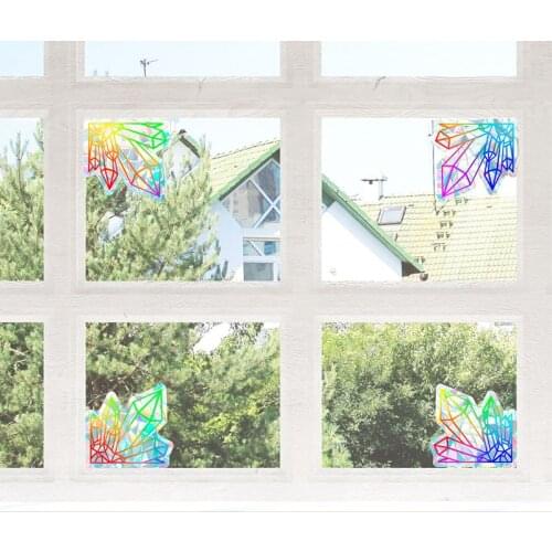 Diamond Rainbow Prism Electrostatic Glass Sticker PVC Glueless Window Film Removable Glass Window Sticker