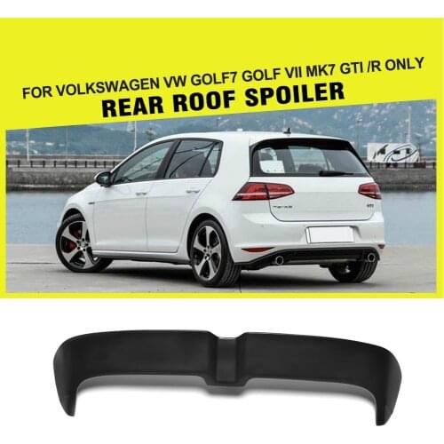 Car Styling ABS Glossy Black Car Rear Roof Boot Lip Spoiler Wing for Volkswagen VW Golf VII MK7 GTI R 2014 - 2017