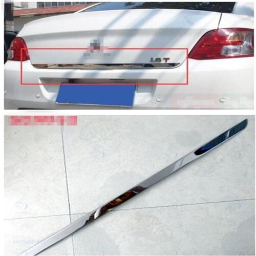 For Peugeot 508 2011-2017 Stainless Car Rear Trunk Door Edge Side Moulding Cover Trim Car Exterior Accessories Stylilng