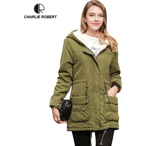 Женские утепленные куртки CHARLIE ROBERT China At AliExpress