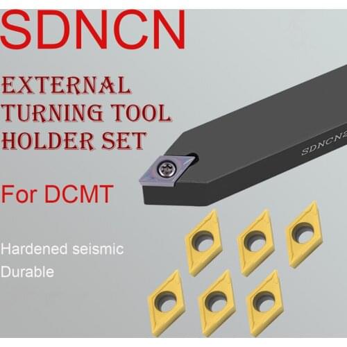 SDNCN1010H07 CNC External Turning Tool Holder Metal Lathe Accessories For DCMT070204 VP15TF Carbide Inserts