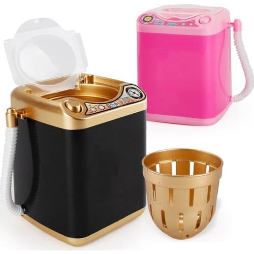 Electric Makeup Brush Cleaner Device Plastic Automatic Eyelash Washing Machine Sponge Cleaning Tool For Girls Women