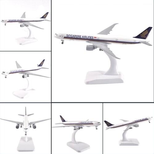 JASON TUTU 20cm Singapore Airlines Boeing 777 Airplane Model Plane Model Aircraft Diecast Metal 1/300 Scale Planes Dropshipping