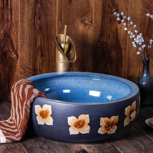Chinese wash basin sink bathroom sink bowl countertop Ceramic wash basin bathroom sink