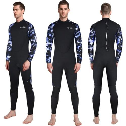 Men 3mm Neoprene+Shark Skin+Lycra Full Body Back Zipper Wetsuits Diving Suits High Elastic Swimwear UPF50+ Brand NEW