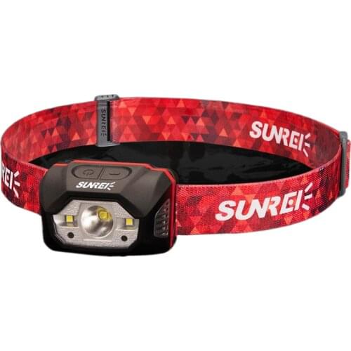 Makino zoom light-sensing headlights off-road hiking camping headlights charging headset