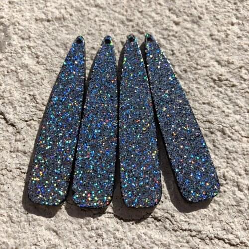 New arrival! 54x12mm100Pcs Acrylic Built-in powder Drop Charm for Earrings DIY making ,Jewelry Accessories Findings & Components