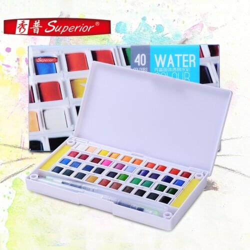 Superior Stationery Set Gouache Painting Beginner Hand-painted Dedicated 12/18/24/30/48 Color Solid Watercolor Pigment