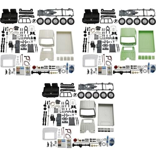 RC Truck Unassembled Kit 1/10 2WD Simulation Truck 260 Motor Climbing LED Light