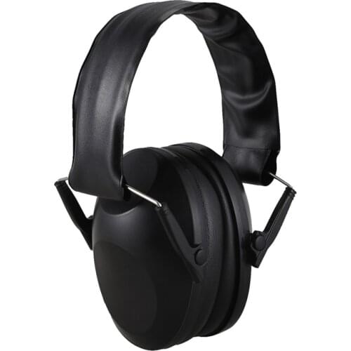 Foldable Hearing Ear Protection Hunting Sports Ear Muff Noise Cancelling Earmuff Ear Protection Ear Plugs,Black