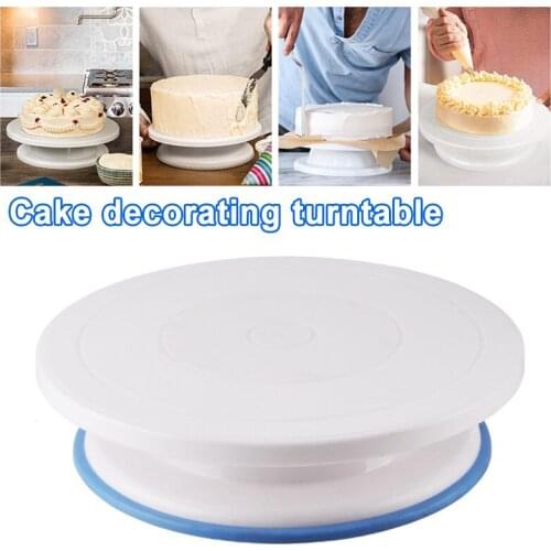 Decorating Cake Turntable Kitchen Accessories Gadget With Non-slip Edges For Easy Cleaning Suitable For Baking Enthusiasts