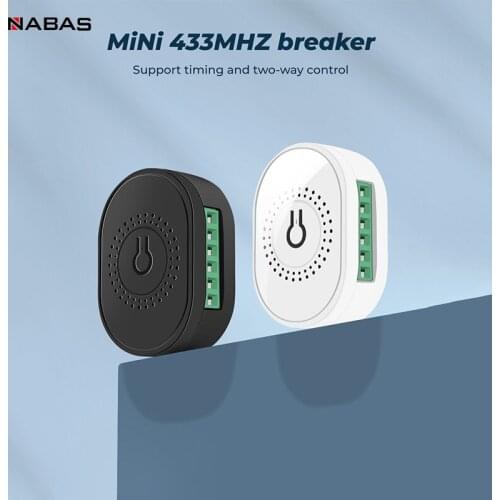 NABAS WiFi Universal Breaker Two-Way Control Smart Life APP And Alexa Google Home DIY WiFi Smart Curtain Switch