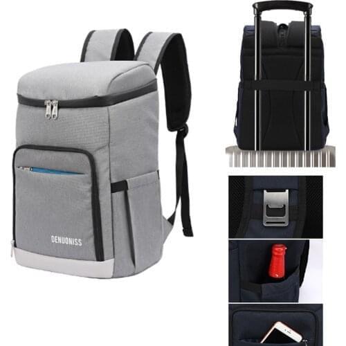 DENUONISS Backpack Thicken Waterproof Large Thermo Bag Refrigerator Fresh Keeping Thermal Insulated Bag