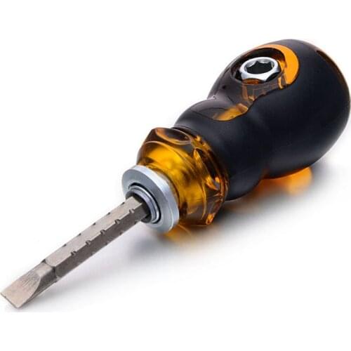 1Pc High Quality Double End Screwdriver Flat Phillips Screw Driver Random Color Utility