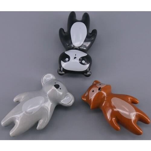 1x Cartoon Cabinets Door Knob Kitchen Cupboard Kids Room Wardrobe Drawer Ceramic Pull Handle