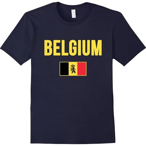 2019 Designs Mens Tshirt Tops Summer Cool Funny T-Shirt Solid Color Men Tshirt Belgium T-Shirt Belgian Flag Casual Teeringer T
