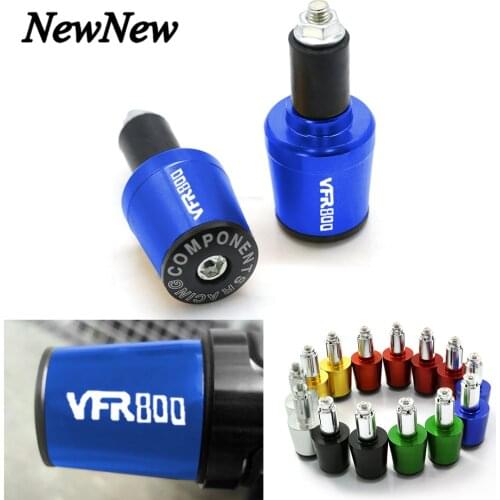 For HONDA VFR800 VFR 800 VFR800F Motorcycle Accessories 7/8"22MM CNC Handlebar Grips Handle Bar Hand Grip End Cap Plugs Cover