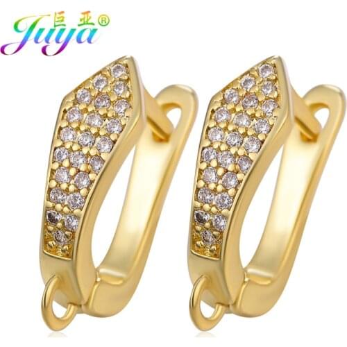 Juya DIY Earring Components Supplies Handmade Leverback Ear Wire Base Earring Hook Clasps Accessoires For Women Earrings Making