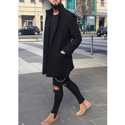 Hirigin Men Winter Warm Long Cardigans Pockets Jumper Coat Jacket Smart Casual Outwear Windbreaker Plus Size M-3XL