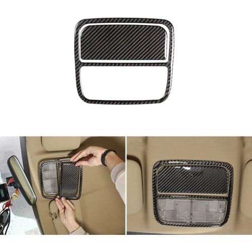 Soft Carbon Fiber Car Roof Reading Light Frame Cover Trim For Honda CRV 2007 2008 2009 2010 2011