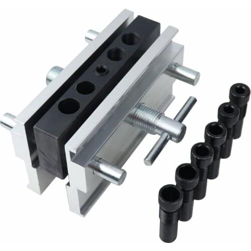 Doweling Jig Kit Woodworking Self-Centering Hole Locator Jig Drill Guide Set Metric/Inch Vertical Puncher Carpentry Tools