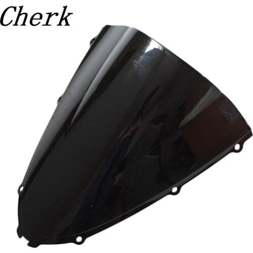New Motorcycle Black Double Bubble Windscreen Windshield Shield for Kawasaki Ninja ZX14R 2006-2016 15