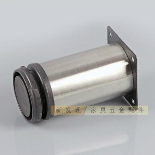Stainless steel furniture legs adjustable height type cabinet foot sofa feet coffee table leg circle supporting foot TV cabinet