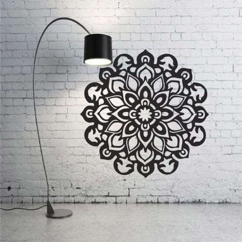 Mandala Flower Wallpaper Indian Bedroom Sticker Flower Art Sticker Mural Living Room Wallpaper Vinyl Home Decoration Mural