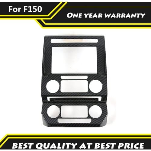 Carbon Fiber Color Navigation Decoration Cover Frame Car Interior Pickup Accessories Fit For Ford F150 2015-2020