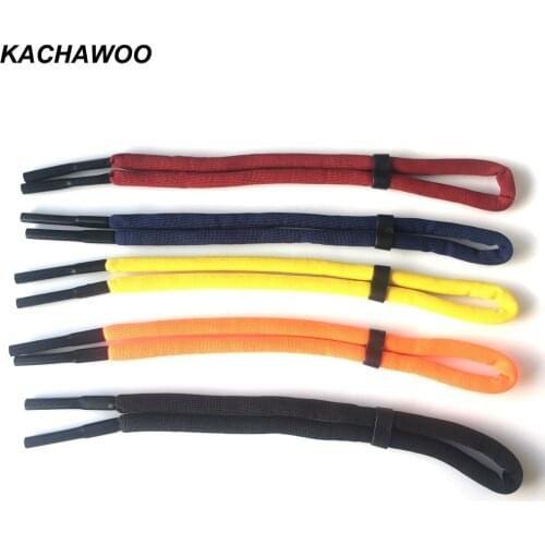 Kachawoo adjustable floating sunglasses strap for men women foam anti-slip swimming glasses strap sport cord unisex black blue