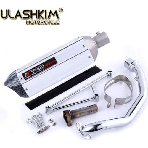 Scooter SYM kymco 125 SCOOTER exhaust GY6 125CC 150CC NEW RACING HIGH PERFORMANCE BLACK SHORT EXHAUST 152qmi 157qmj engine