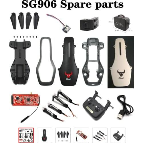 SG-906 SG906 RC Drone Quadcopter Spare Parts motor arm set blades body shell GPS module Receiving board camera control