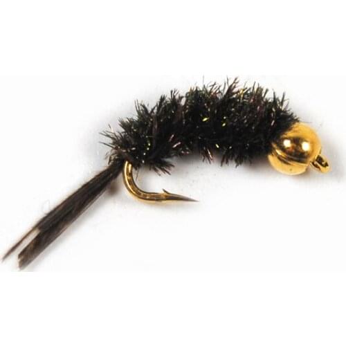 10pcs Pheasant Tail Nymph Plastic Bead Head