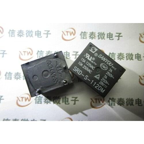10pcs/lot Relay SRD-S-112DM 12vdc
