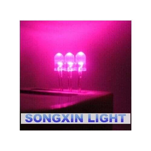 100pcs/lot dip 5mm Ultra Bright pink LED Diode Round Water Clear 10000-12000MCD Wholesale and Retail 5MM PINKE F5MM DIODE