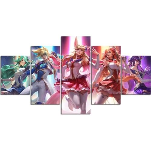 5 Palen 5d diy diamond painting"Game cartoon characters" embroidery full square/round diamond mosaic Cat Girls