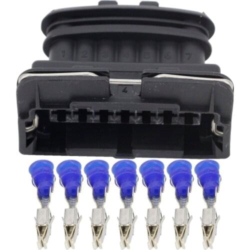 7 Pin series of high-performance waterproof connector black plastic connector with terminal DJ7071-3.5-21 7P