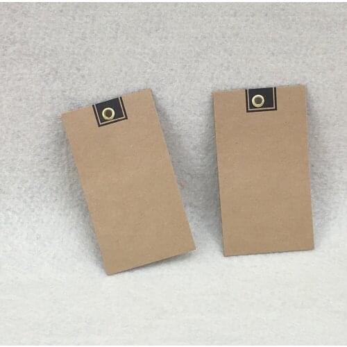 9x5cm blank paper hang tags with metal ring hole for price tags/wedding packing gift hang card