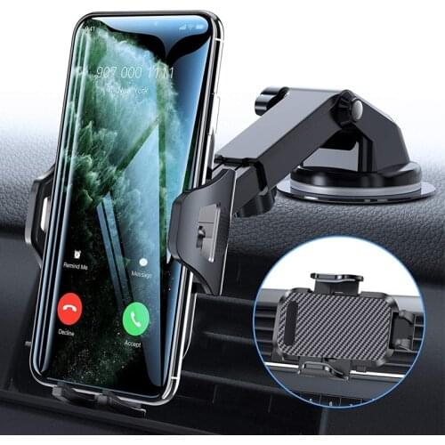 Car Phone Holder Windshield Mobile Cell Support Smartphone Universal Mount Stand For iPhone 12 11 7 8 Samsung Huawei