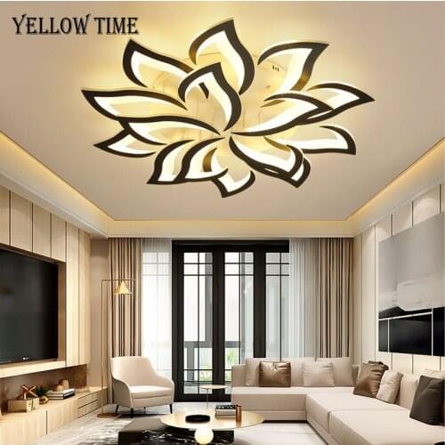 Black&White Modern LED Chandelier Indoor Lighting Fixture For Living room Bedroom Dining room LED Lustre Ceiling Chandelier Lamp
