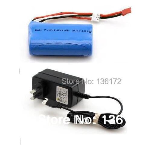 F45 F645 2.4G 4 channels rc helicopter spare parts 7.4v 1500mah li-ion battery+charger free shipping